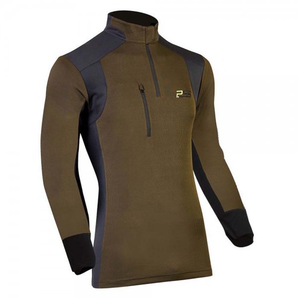 PSS X-treme Skin Langarm Funktionsshirt in Grün/Schwarz
