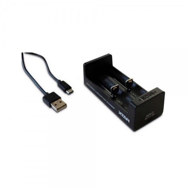 XTAR MC2 USB Ladegerät für 2 Akkus 1