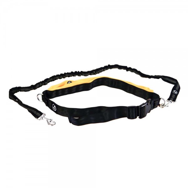 Farm-Land Freihand-Leine / Joggingleine Schwarz Orange 1