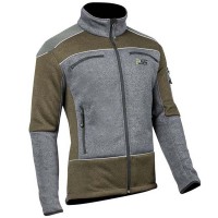 PSS X-treme Arctic Faserstrickjacke in Grau/Grün