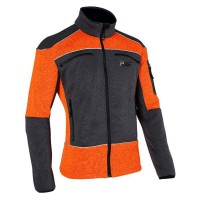 PSS X-treme Arctic Faserstrickjacke in Orange/Grau