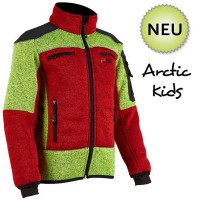 PSS X-treme Arctic Kids Faserstrickjacke Gelb/Rot für Kinder