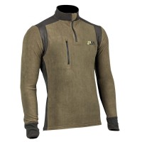 PSS X-treme Polar Fleeceshirt in Grün/Schwarz